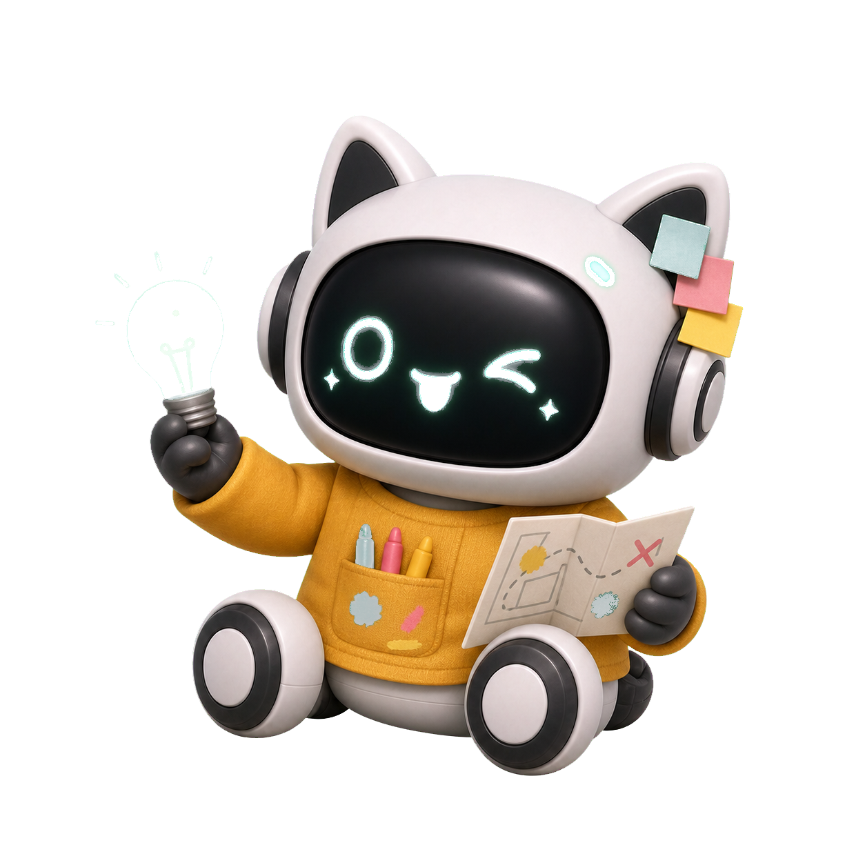 会执行任务的 WorkBuddy 机器人猫