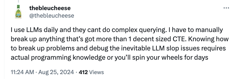 LLM取代的第一个编程语言竟是SQL？网友吵翻天 配图 15