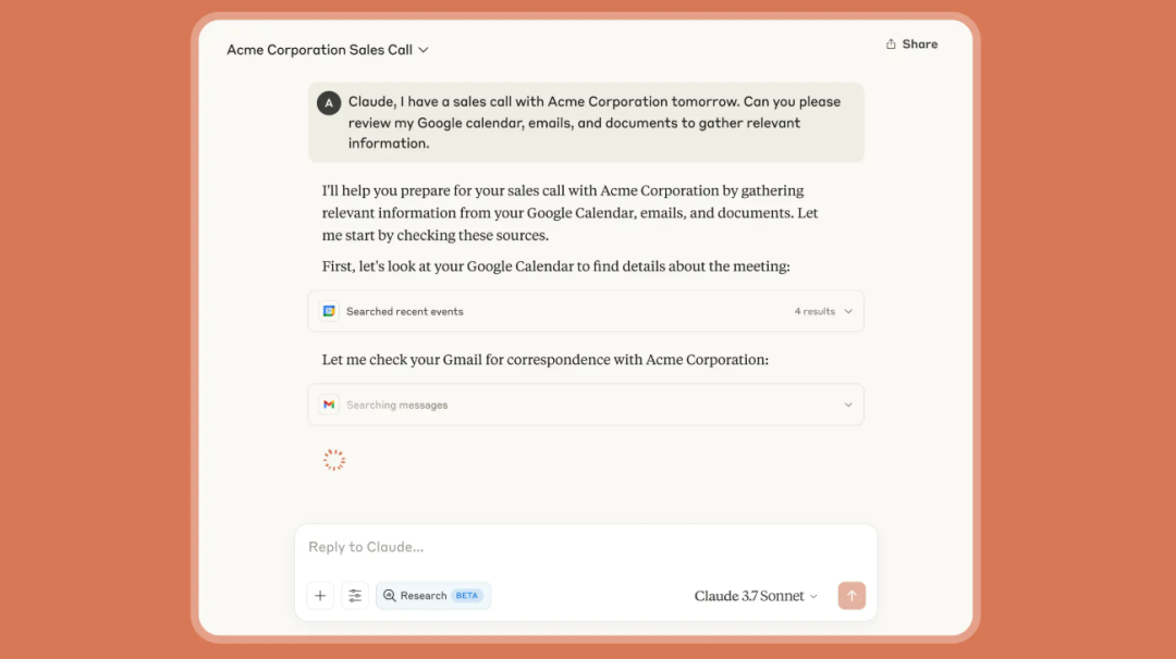 Claude 推出高级 Research 功能，并深度集成 Google Workspace 配图 4