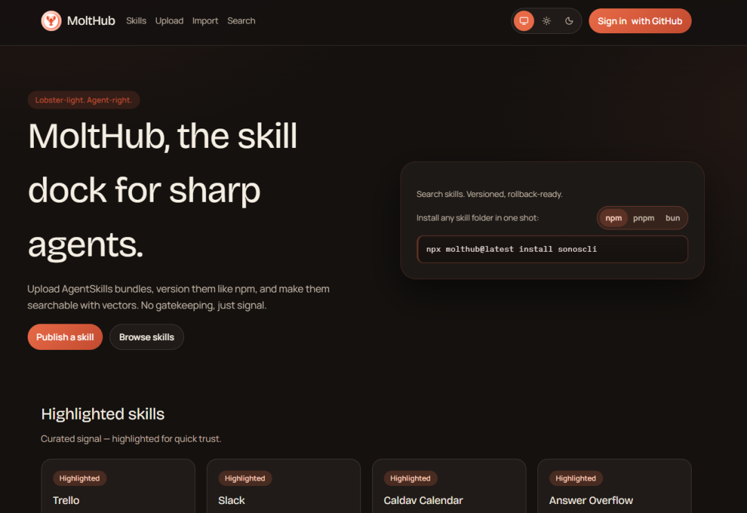 安利一个Moltbot Skills技能库,GitHub上线一天狂揽2.7k+Star 配图 3