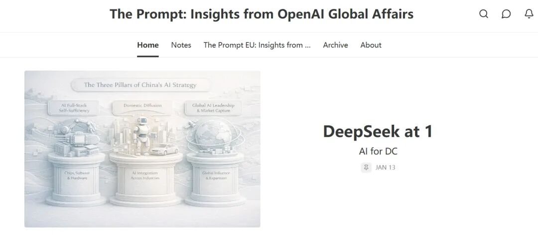 速递 | OpenAI官方报告泄露：DeepSeek一周年，他们慌了