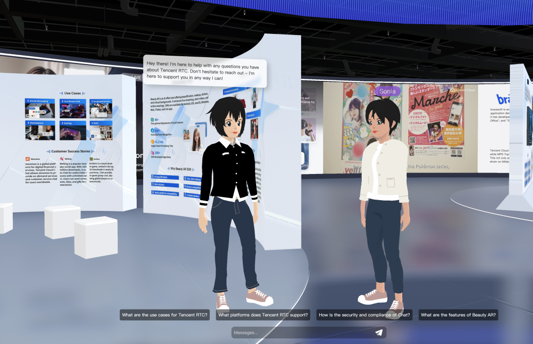 基于Threejs的3D 互动虚拟展厅+ChatGPT 虚拟人聊天 配图 8
