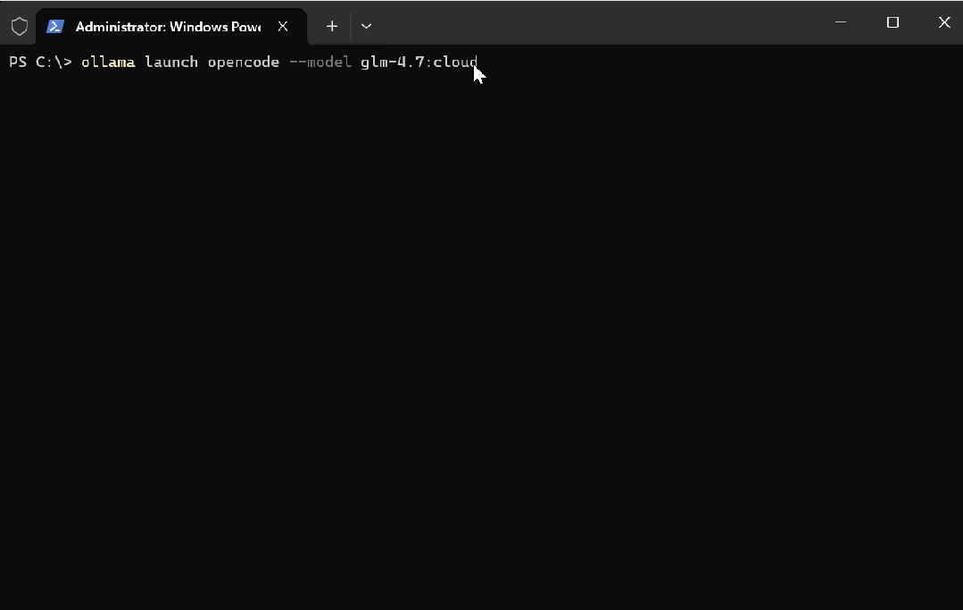 实测 Ollama 新 Launch：一条命令运行 Claude Code、Codex 与 OpenCode（无需配置） 配图 19