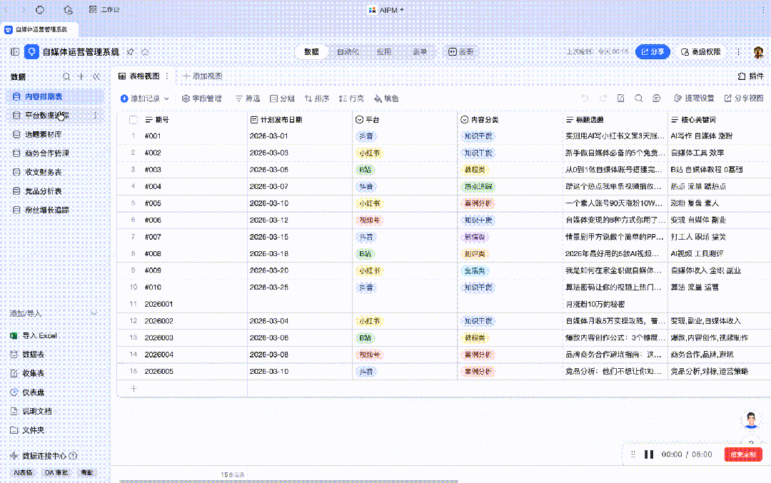 AI 自媒体业务 SOP，我让 MaxClaw + 钉钉 AI 表格接管了！ 配图 15