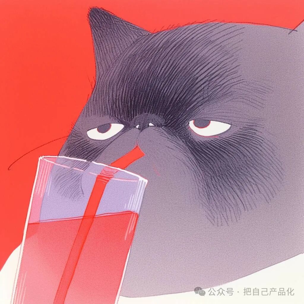 The fat cat drinks cola.
