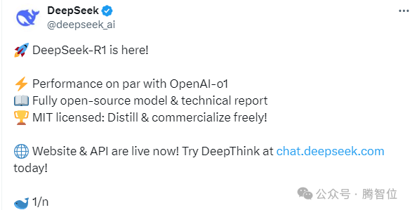 DeepSeek-R1性能逆天，挑战OpenAI-o1！