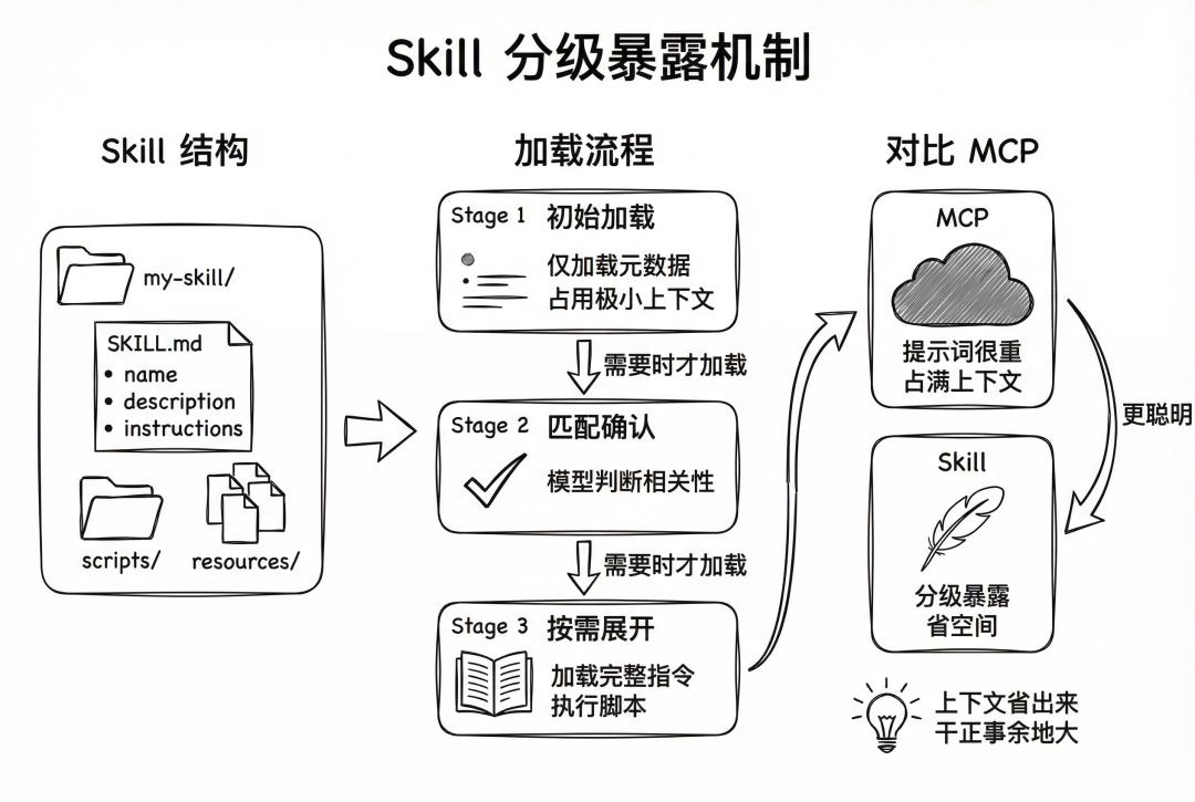Skill架构-分级暴露机制图