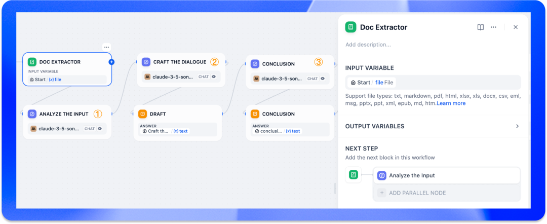 重磅更新：Dify v0.10.0 推出文件上传功能，轻松构建 NotebookLM AI 播客 配图 3
