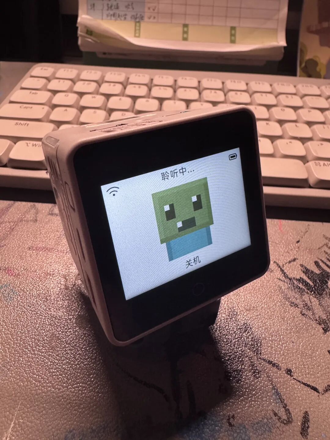 两天时间,我和 kimi k3 一起把小智「整容」了:从零烧录固件到 Minecraft 小僵尸