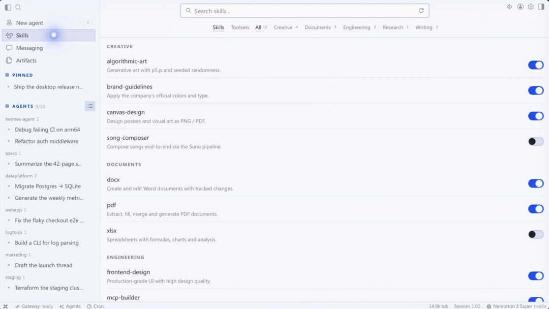 老黄刚夸完OpenClaw,Hermes反手把智能体搬进电脑桌面 配图 7