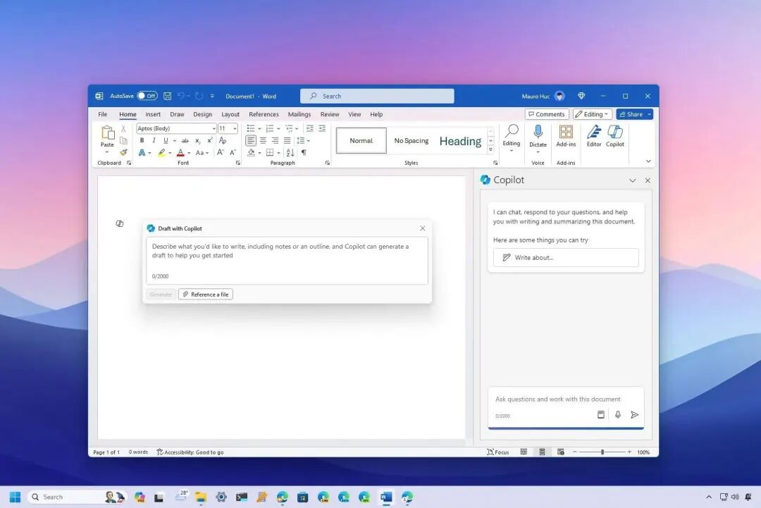 How to enable Copilot on Microsoft Word - Pureinfotech