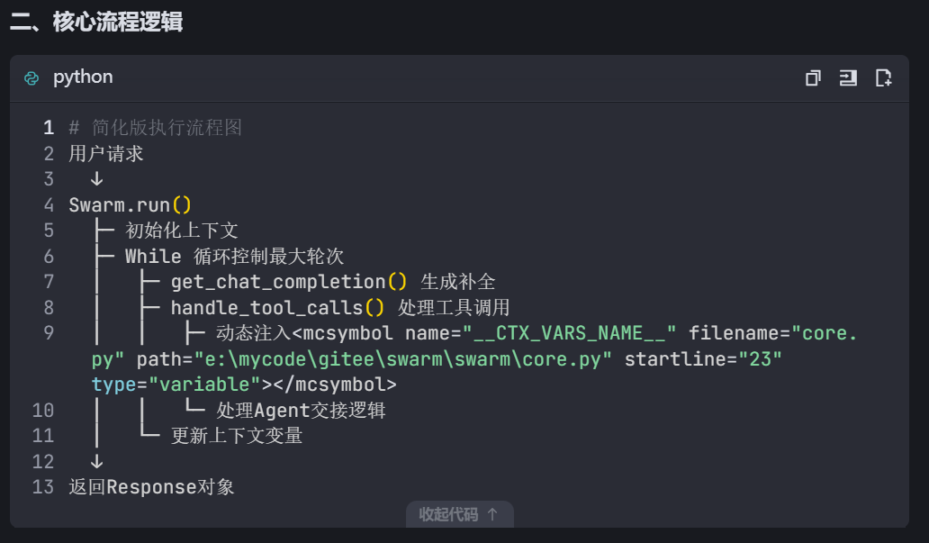 爽，用字节家的Trae AI编程工具解读OpenAI的swarm核心代码，解锁暗藏技能 配图 3
