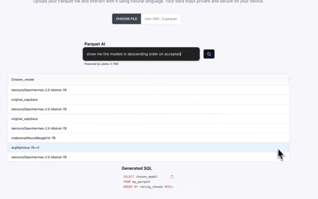 Chat2DB+ParquetAI 用自然语言来查询和分析数据 配图 3