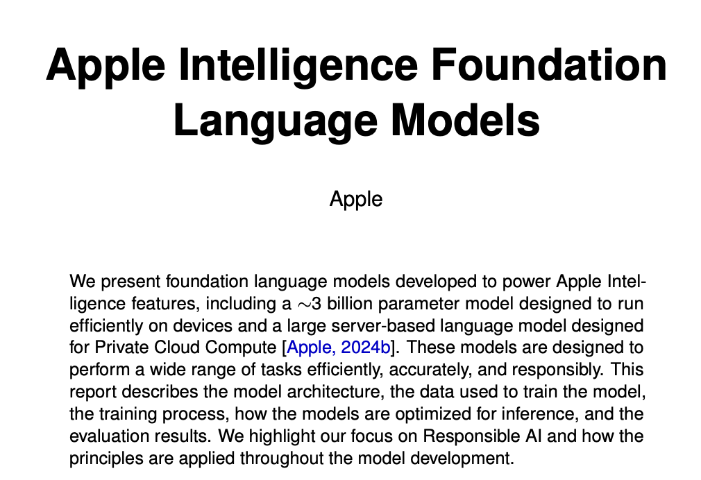 苹果：Apple Intelligence开启用户测试，两大基础模型「附带详细技术报告」 配图 2