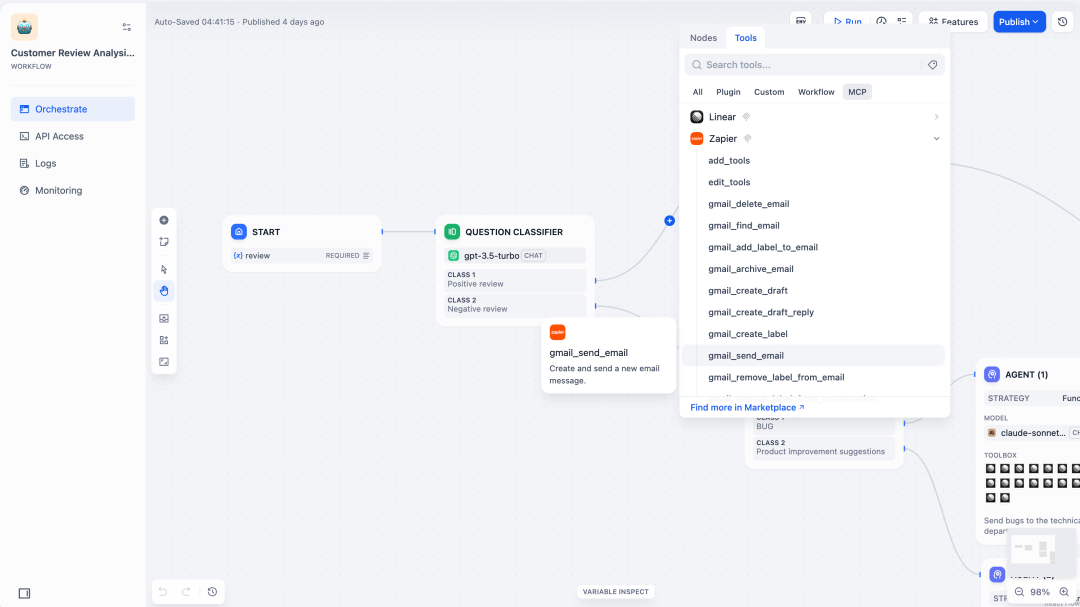 Dify v1.6.0：原生集成 MCP，实现 AI 能力的双向流通 配图 5