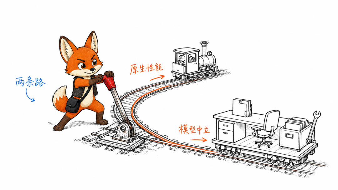 assets/deepseek-harness-workbuddy-illustrations/01-two-routes.png