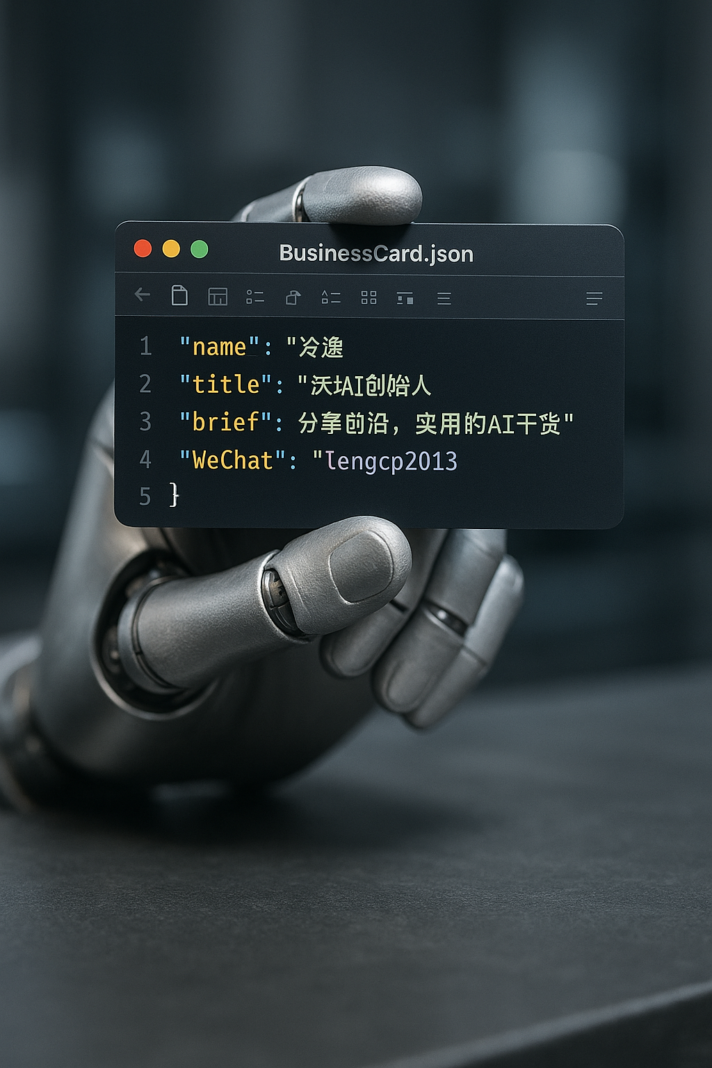 大佬都在玩的AI名片，用这个提示词轻松搞定 配图 10