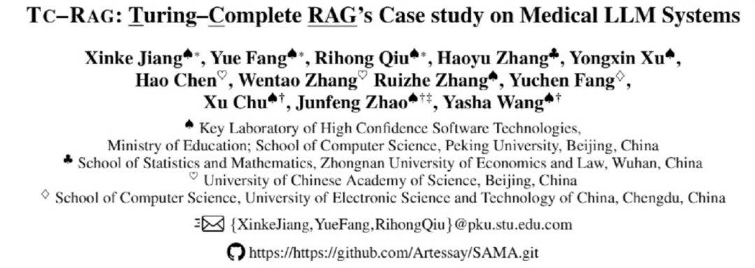 TC-RAG: Turing-Complete RAG--图灵完备的检索增强