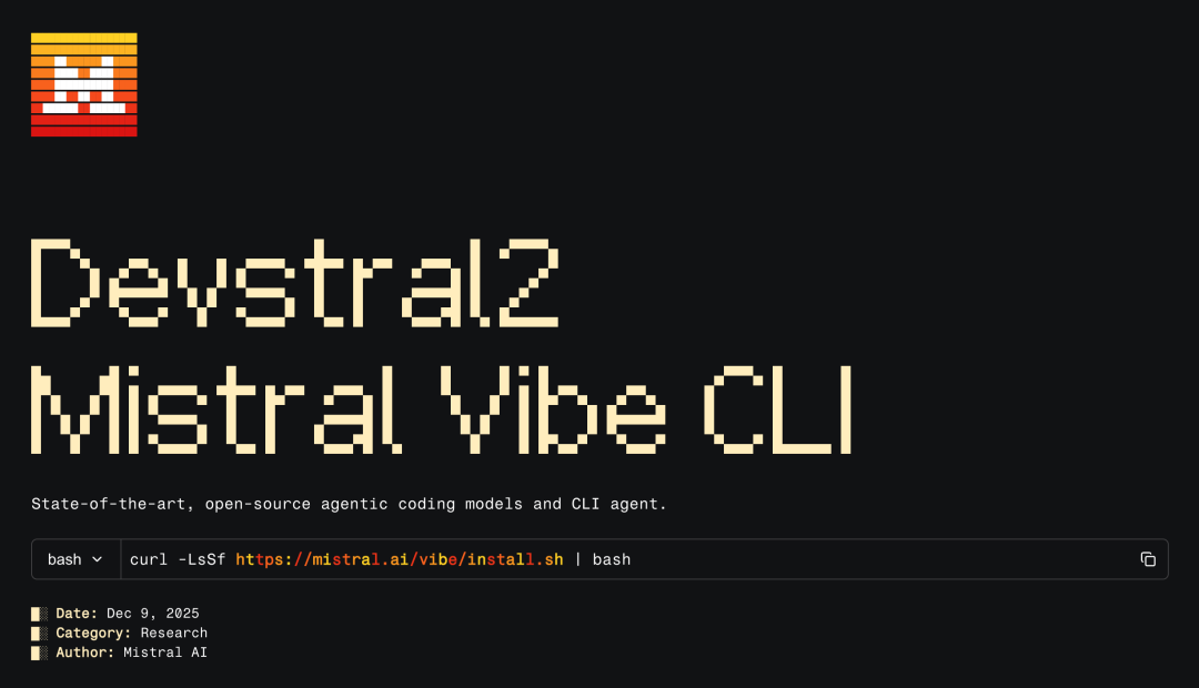 深度解析 Devstral 2：Mistral 如何重新定义开源代码智能体（Agentic Coding）