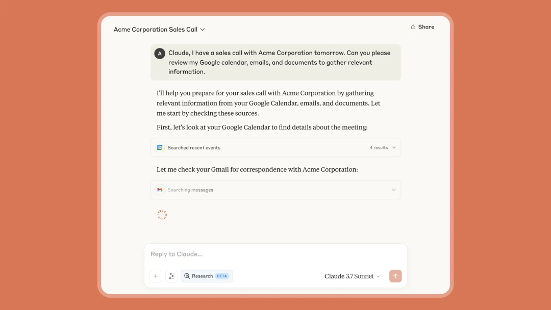 Claude4 四大能力分析：API, Code, Research, Integration 配图 9