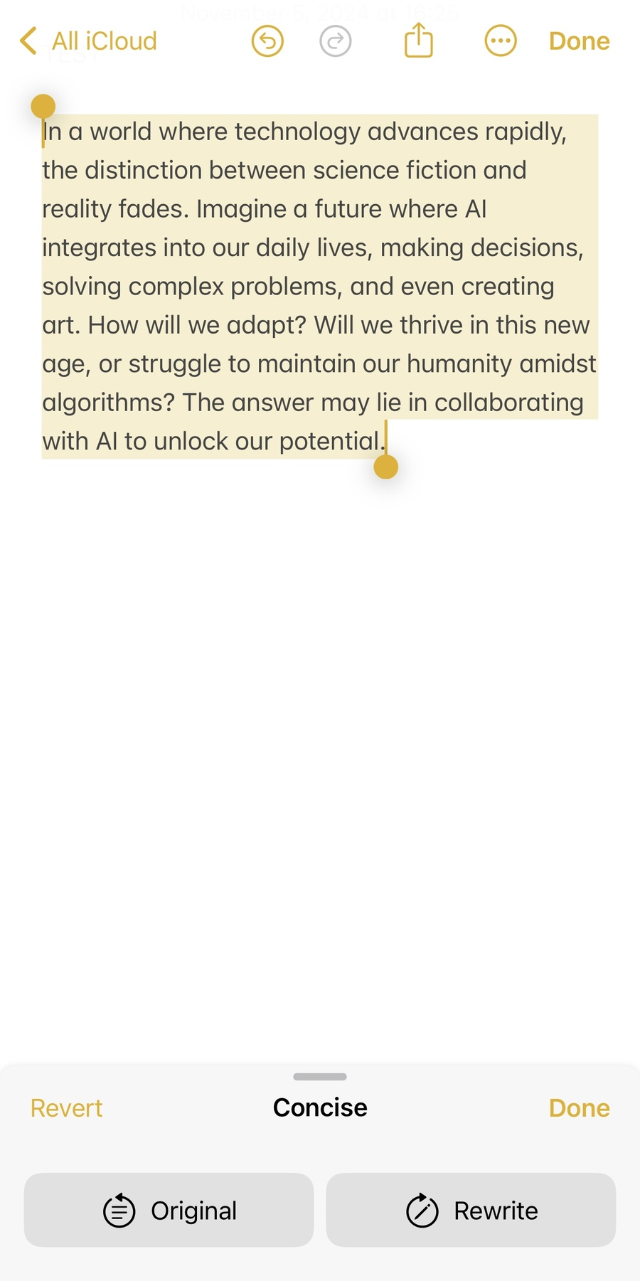 Apple Intelligence体验报告/使用教程（一）：写作工具篇 配图 14