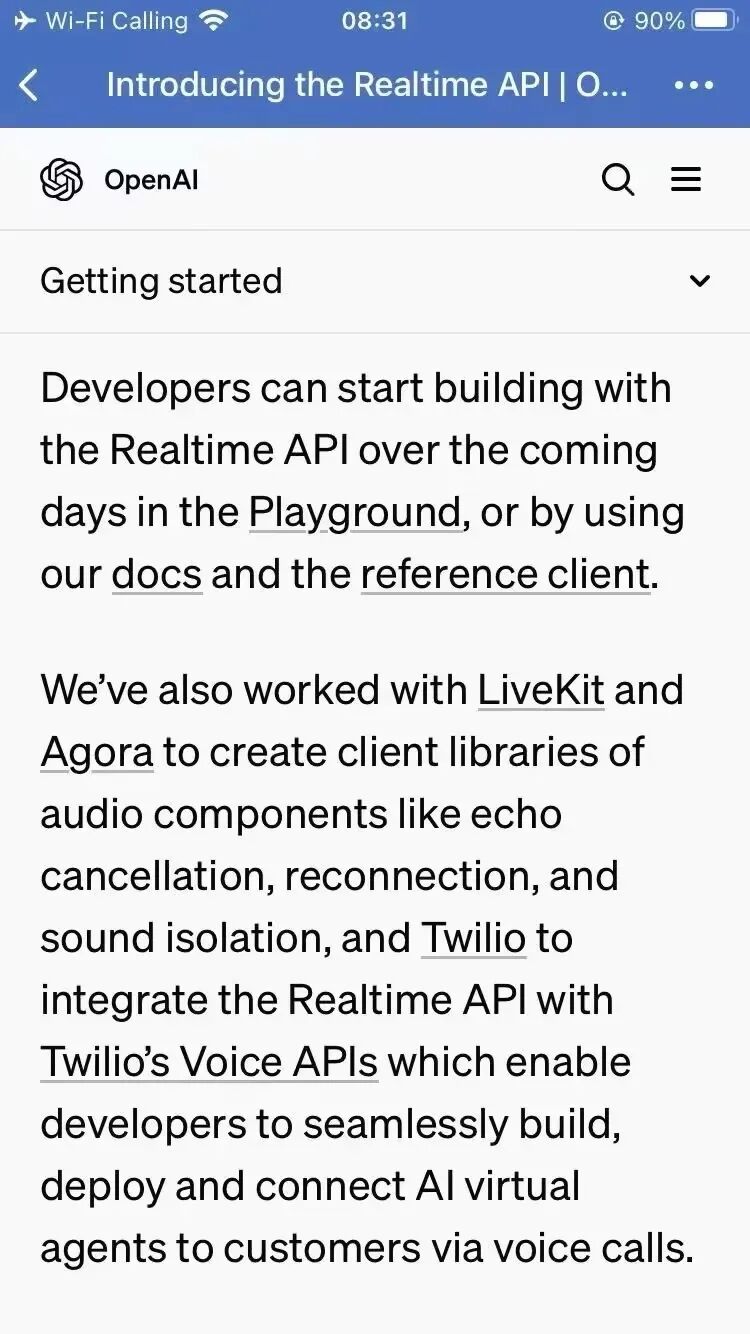 OpenAI 发布实时 API，AI 实时语音时代如何抢占风口？