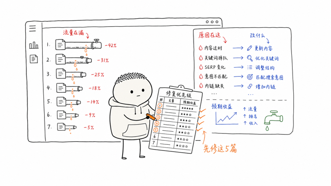 内容衰变检测器