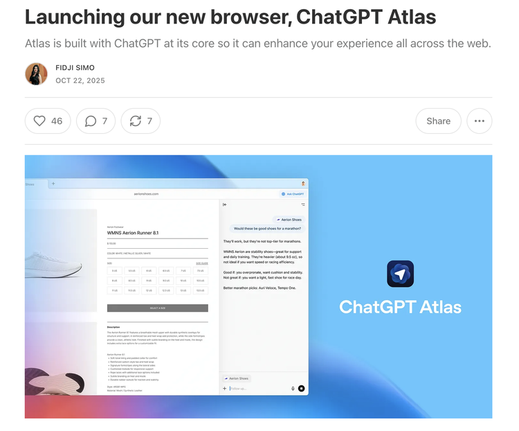 OpenAI 推出浏览器：“让位吧，Chrome” 配图 7