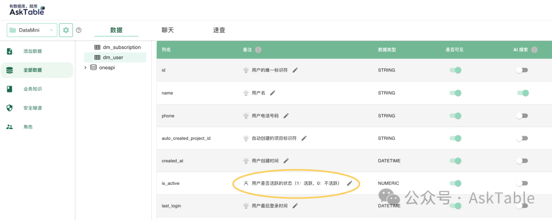字段枚举值