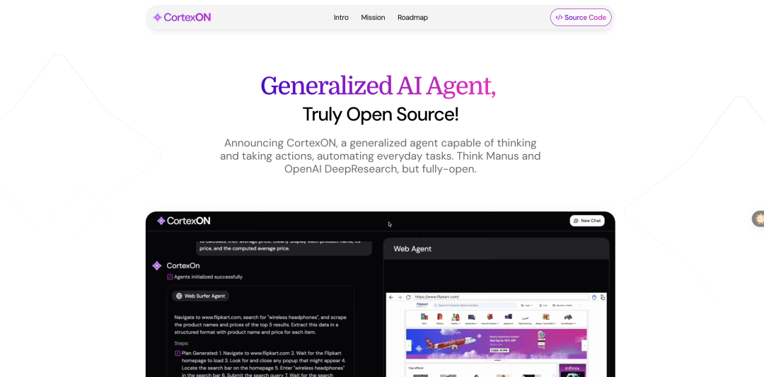 CortexON：开源通用AI Agent，又一替代Manus产品
