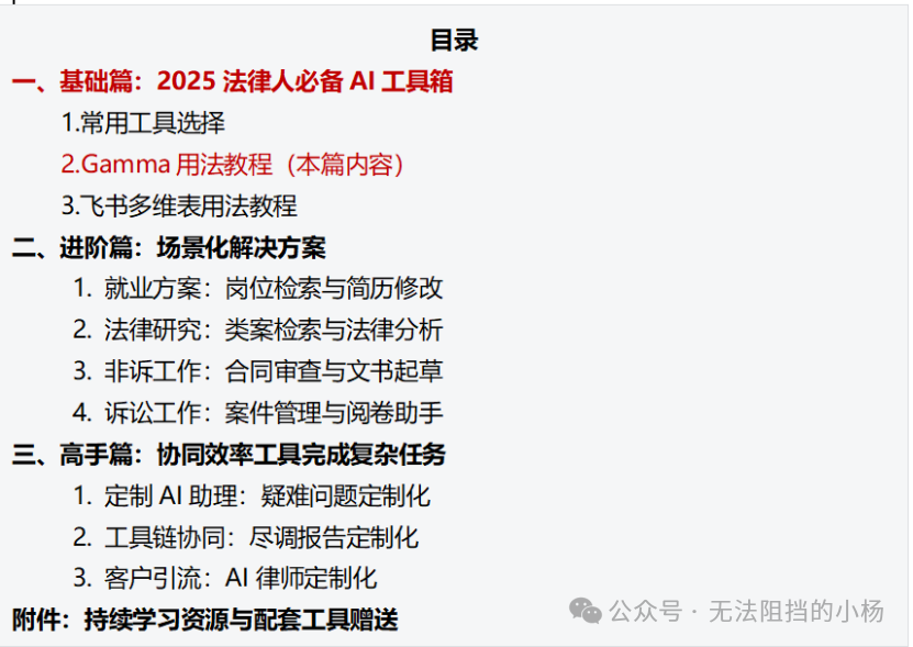 法律人的AI技能课（二）：Gamma用法教程