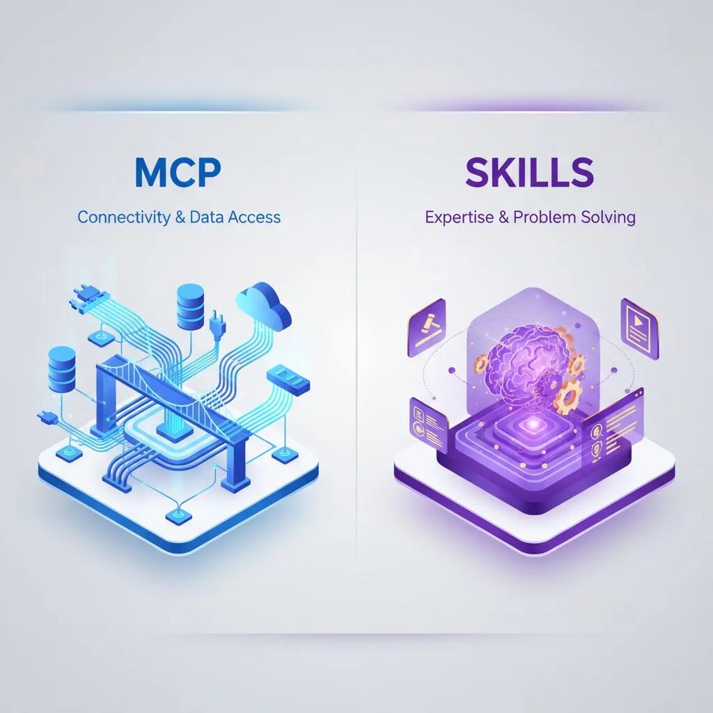 图片：MCP vs Skills 能力对比图