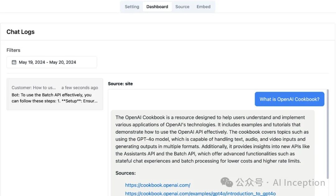 使用RAG-GPT集成智谱AI、DeepSeek快速搭建OpenAI Cookbook智能客服 配图 9