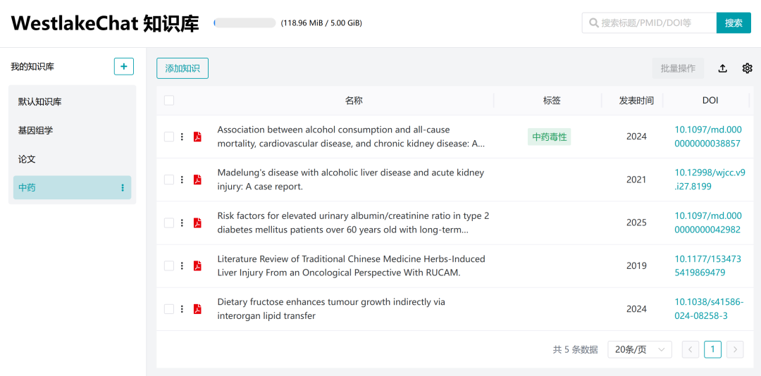 自从用了 WestlakeChat 的知识库后，我卸载了之前所有的学术资料管理工具。 配图 2