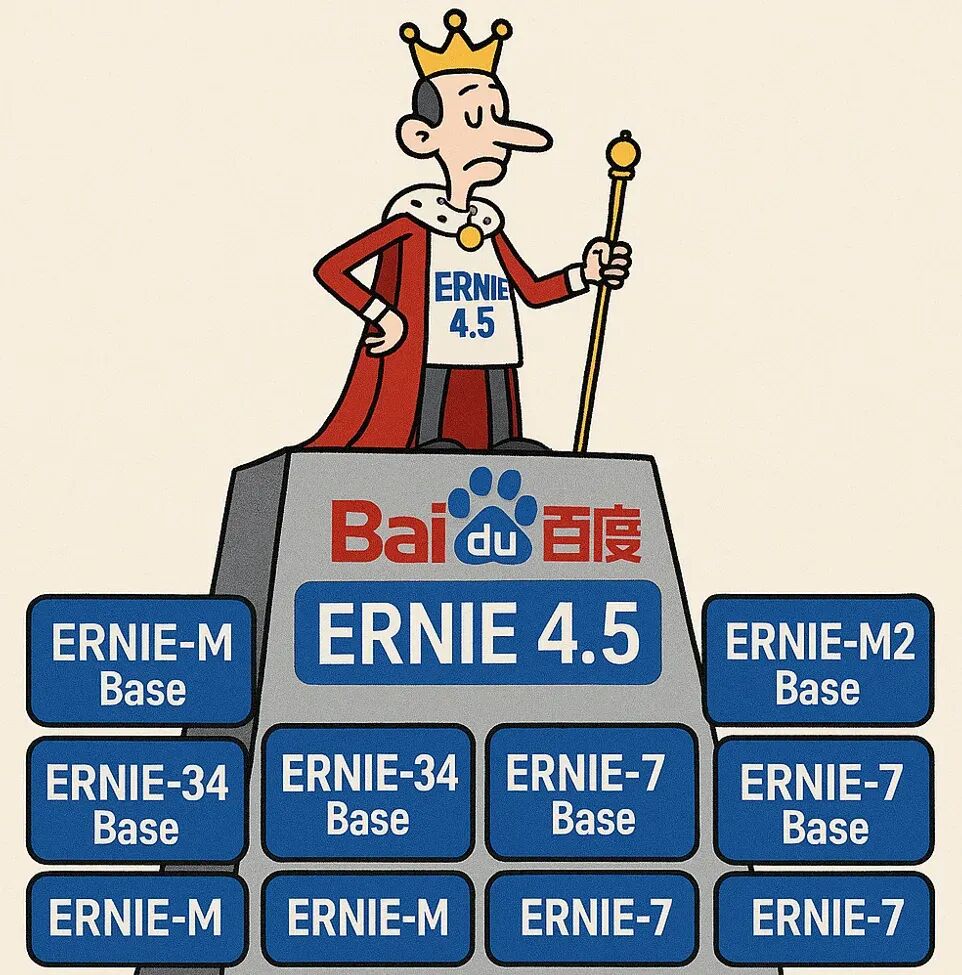 重磅！百度文心一言4.5开源，包含2个多模态大模型，4个大语言模型，最大参数量4240亿！完全免费商用授权！