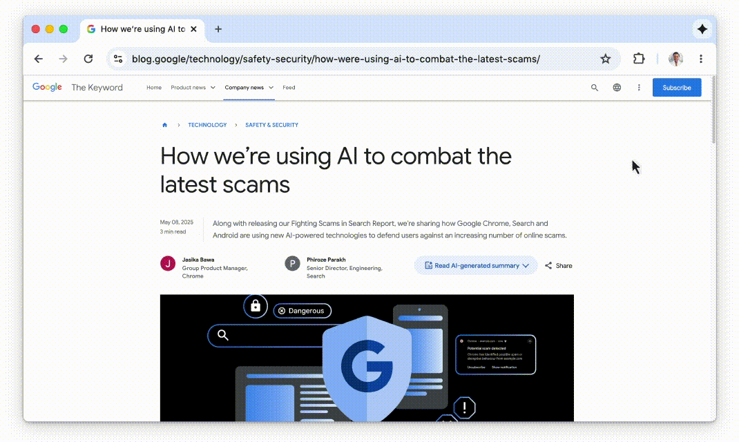 Chrome 迎来大更新，刚刚登顶 App Store 的 AI 可以直接用了