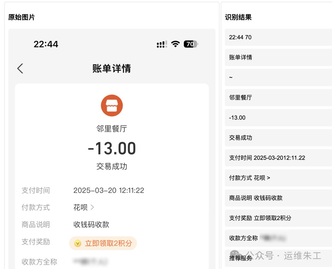 识别效果