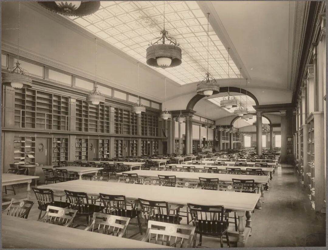 哈佛商学院 Baker 图书馆阅览室，1927