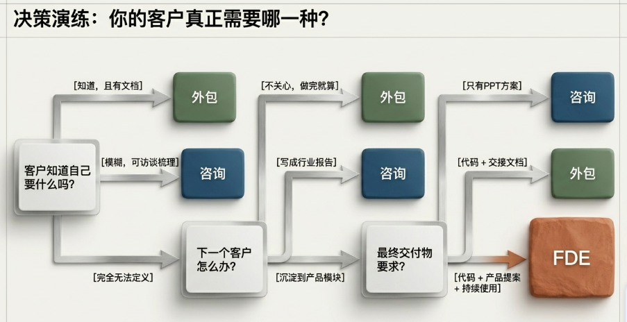FDE vs 咨询 vs 外包：三个角色的分水岭到底在哪 配图 10