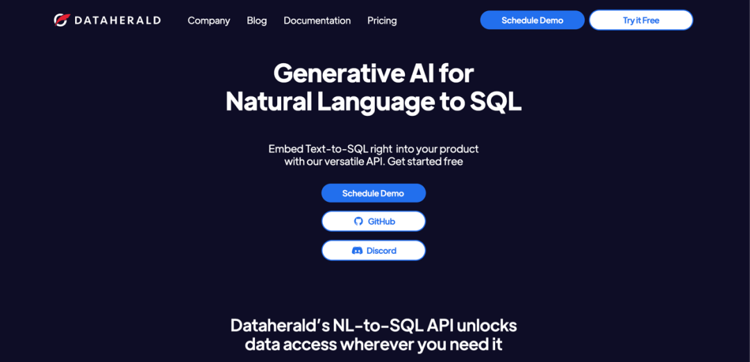 DataHerald: 一个基于Agent的开源项目，用于自然语言到SQL查询转换 配图 2