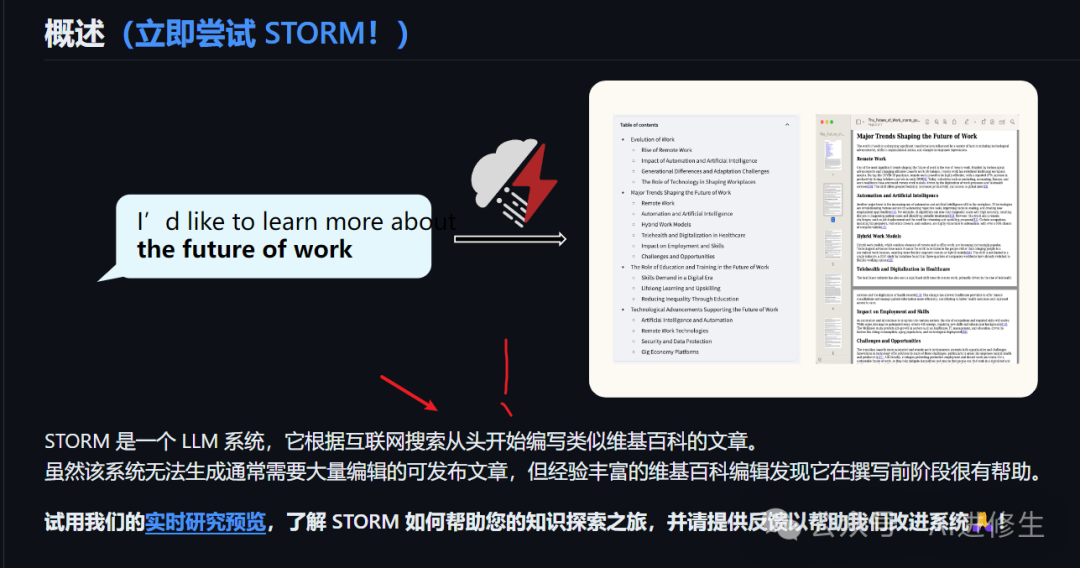 Storm AI：4.9k 星星！斯坦福开源免费AI工具可以将主题转换为长篇文章（Perplexity Pages平替） 配图 7