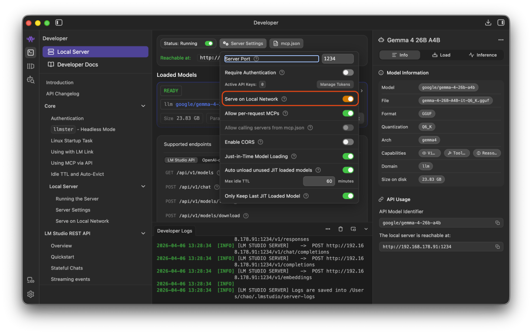 把你的 Mac 变成 AI 服务器：LM Studio 部署 Gemma 4 + OpenClaw 接入实战 配图 4