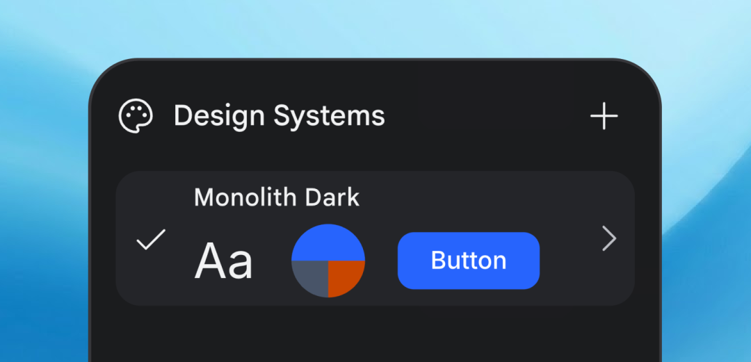 Creating a design system from a prompt in Stitch