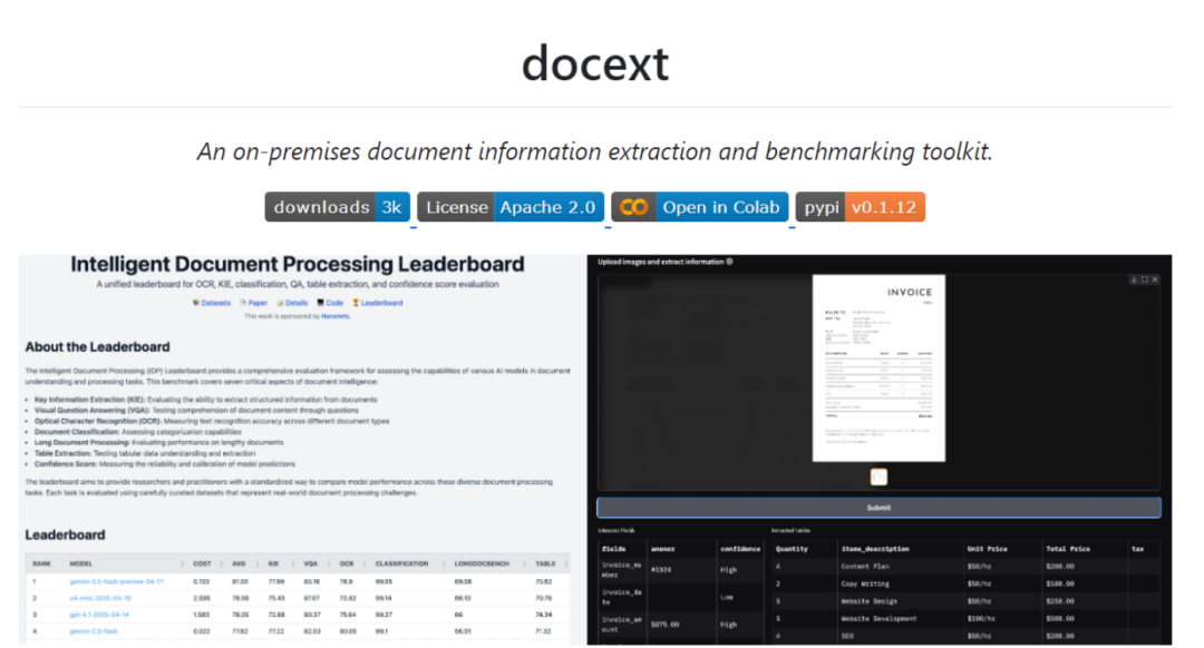 Docext：无需 OCR，本地部署的文档提取神器，企业数据处理新选择