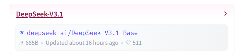 DeepSeek-V3.1-Base来了！MoE架构+128K上下文，性能再进化​