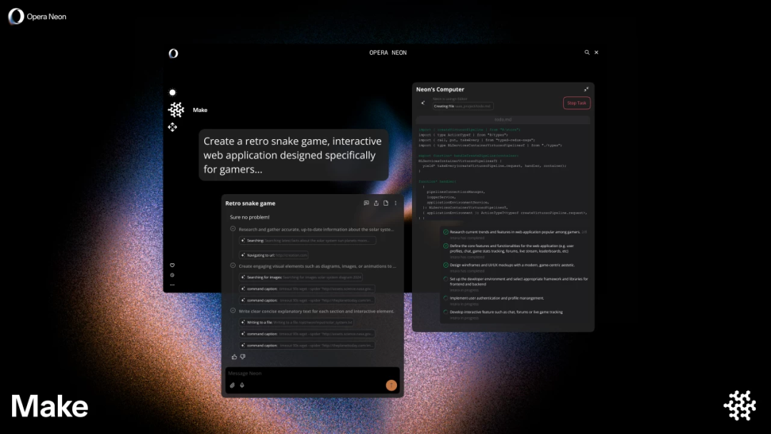 Opera发布AI时代入口Agentic Browser——Opera Neon 配图 3