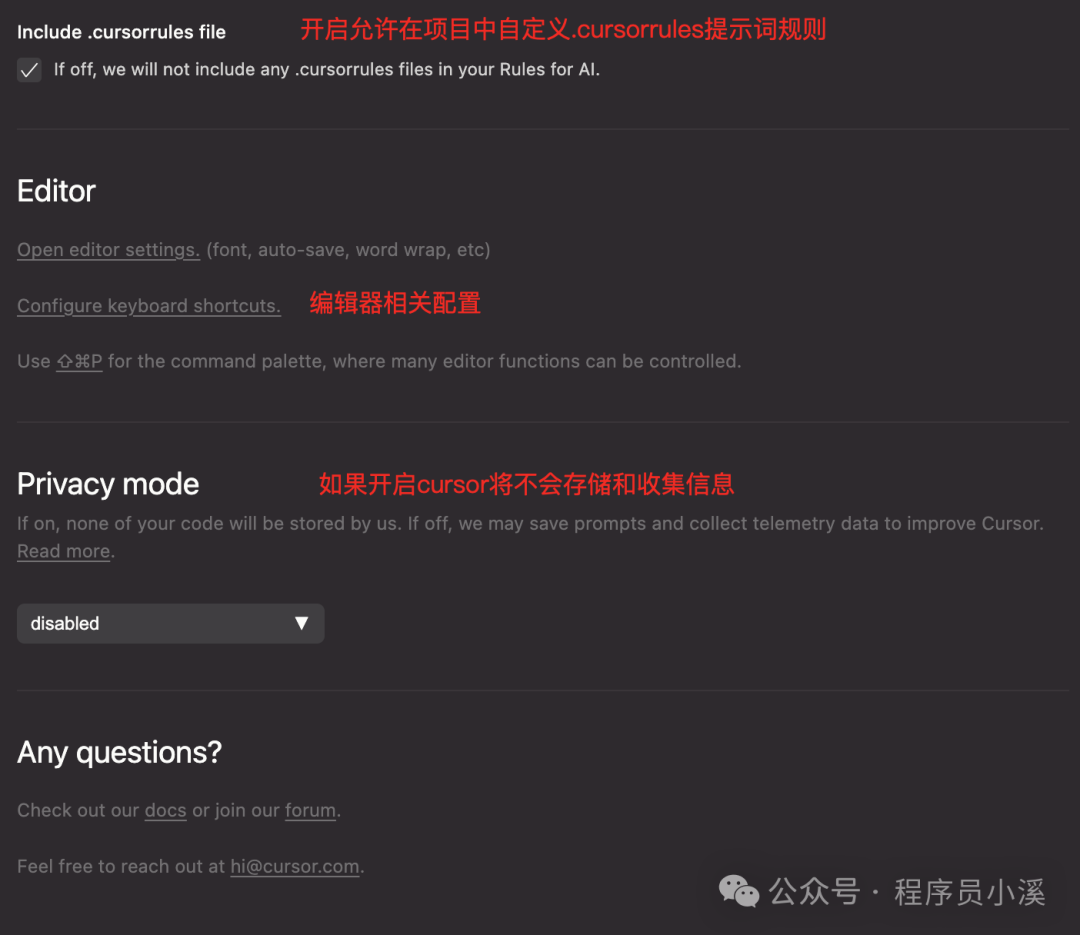 【Cursor】Cursor编辑器的设置详解 配图 4