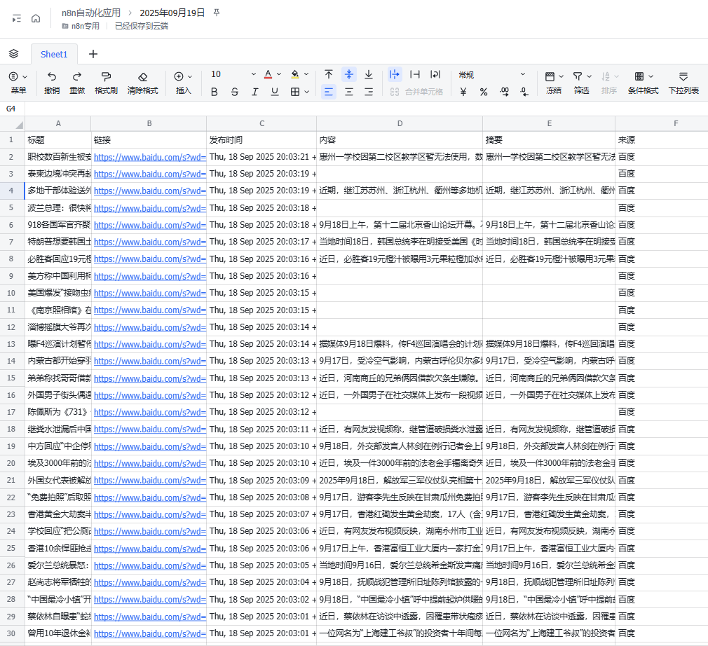 手把手教学：用n8n+RSS+飞书实现多平台热点自动抓取（含RSS源分享） 配图 31