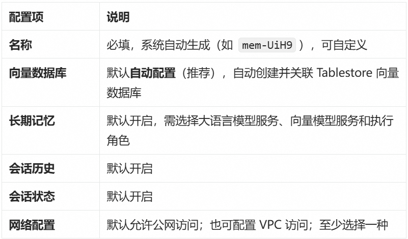看 AgentRun 如何玩转记忆存储,最佳实践来了! 配图 2