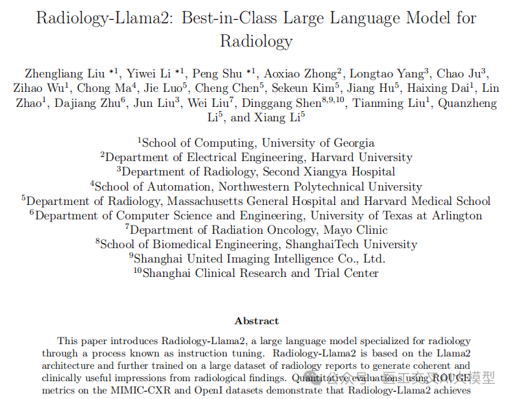 Radiology-Llama2: 医疗大模型再突破！超越GPT-4的放射科专用大语言模型重磅发布 配图 6